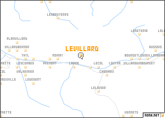 map of Le Villard