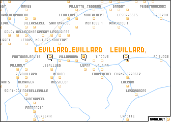 map of Le Villard