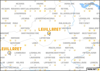 map of Le Villaret