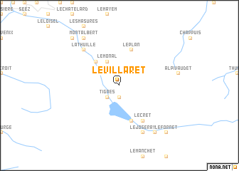 map of Le Villaret