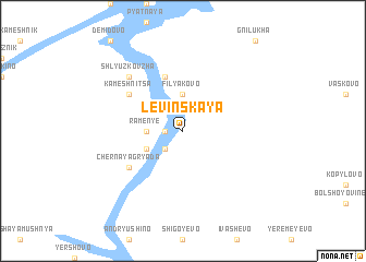 map of Levinskaya