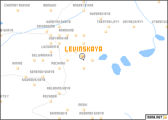 map of Levinskaya