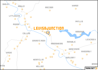 map of Levisa Junction