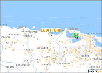 map of Levittown