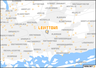 map of Levittown