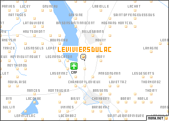 map of Le Viviers-du-Lac