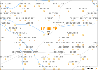 map of Le Vivier