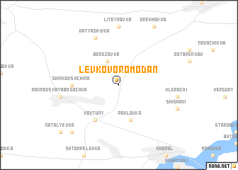 map of Levkovo-Romodan