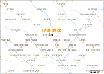 map of Levkuška