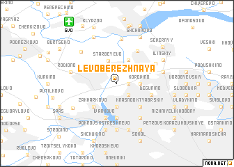 map of Levoberezhnaya