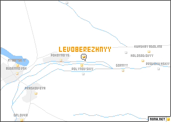map of Levoberezhnyy