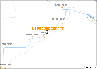 map of Levogorochnaya