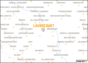 map of Levoncourt