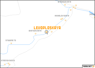 map of Levoploskaya