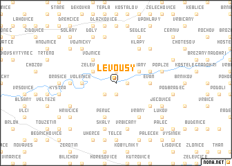 map of Levousy