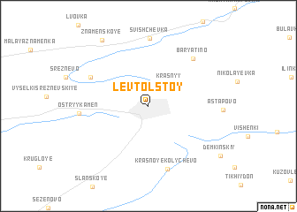 map of Lev Tolstoy