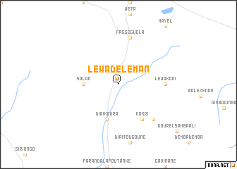 map of Léwa Déléman
