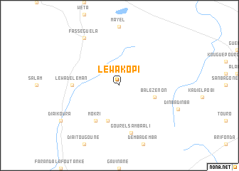 map of Léwa Kopi