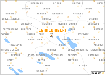 map of Lewałd Wielki