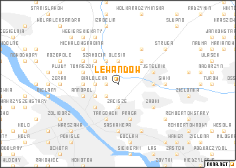 map of Lewandów