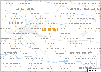 map of Lewarde