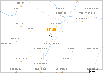 map of Léwa