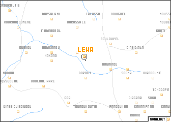 map of Léwa