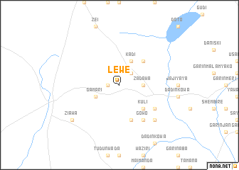 map of Lewe