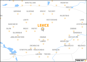 map of Lewice