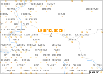 map of Lewin Kłodzki