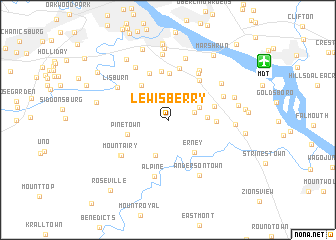 map of Lewisberry