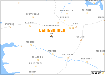 map of Lewis Branch