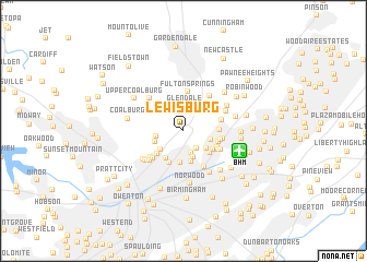 map of Lewisburg