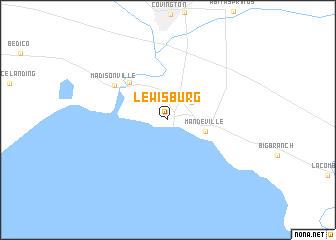 map of Lewisburg