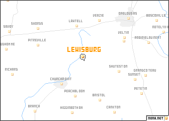 map of Lewisburg