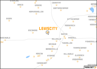 map of Lewis City