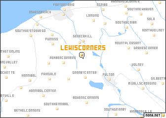 map of Lewis Corners