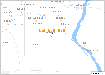 map of Lewis Corner