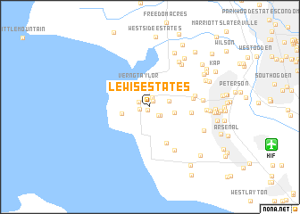map of Lewis Estates