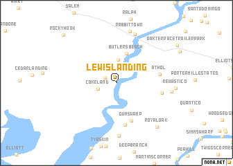 map of Lewis Landing