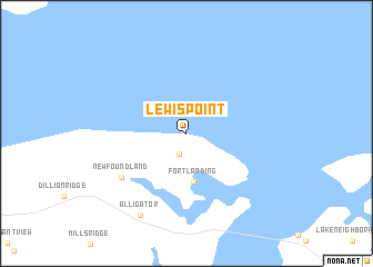 map of Lewis Point