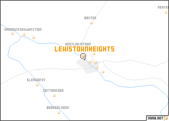 map of Lewistown Heights