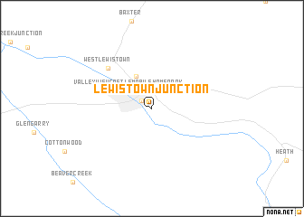 map of Lewistown Junction