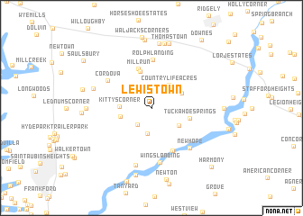 map of Lewistown