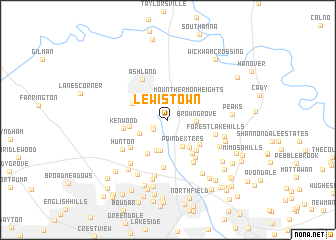 map of Lewistown