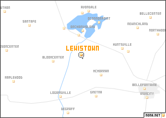 map of Lewistown