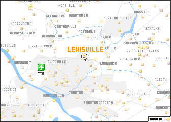 map of Lewisville