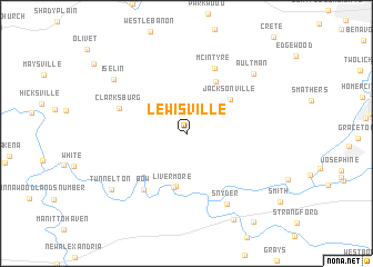 map of Lewisville