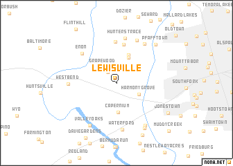 map of Lewisville