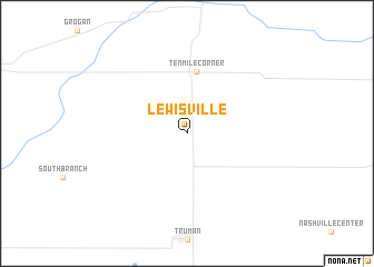 map of Lewisville